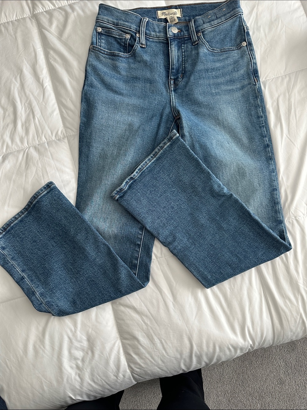 Madewell Medium Blue Straight-Leg Jeans